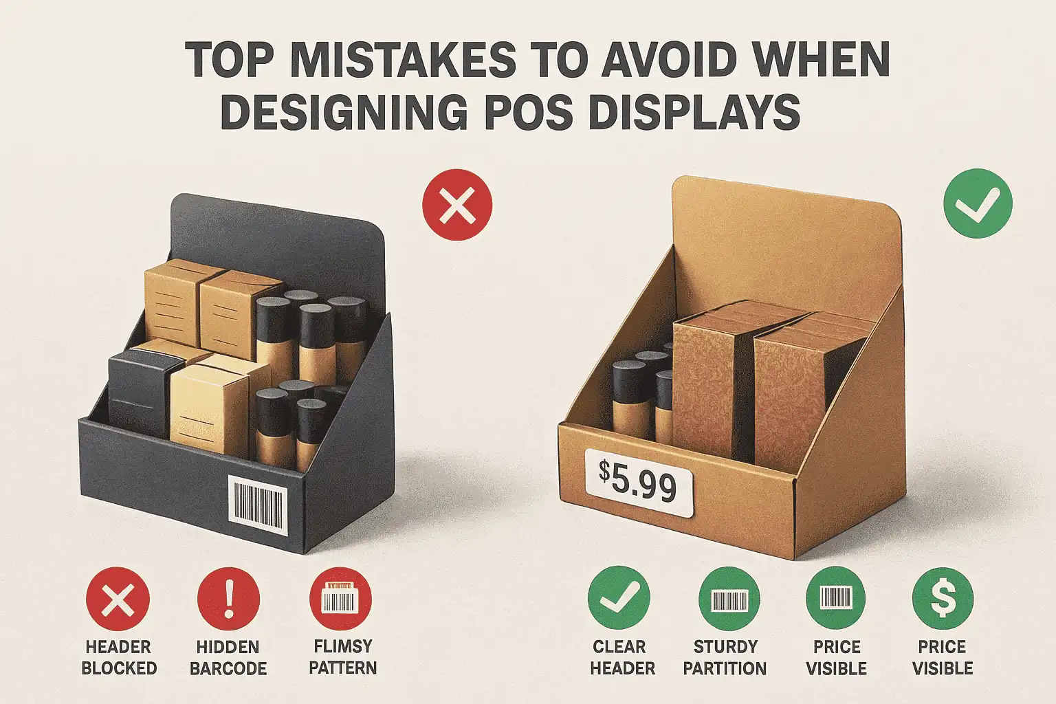 Top Mistakes to Avoid When Designing POS Displays